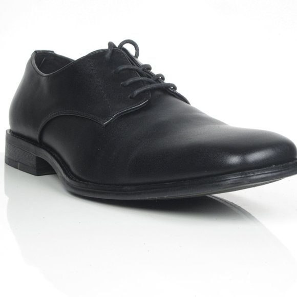 Alfani Rye Oxford lace-up dress shoes black leathe main image 10